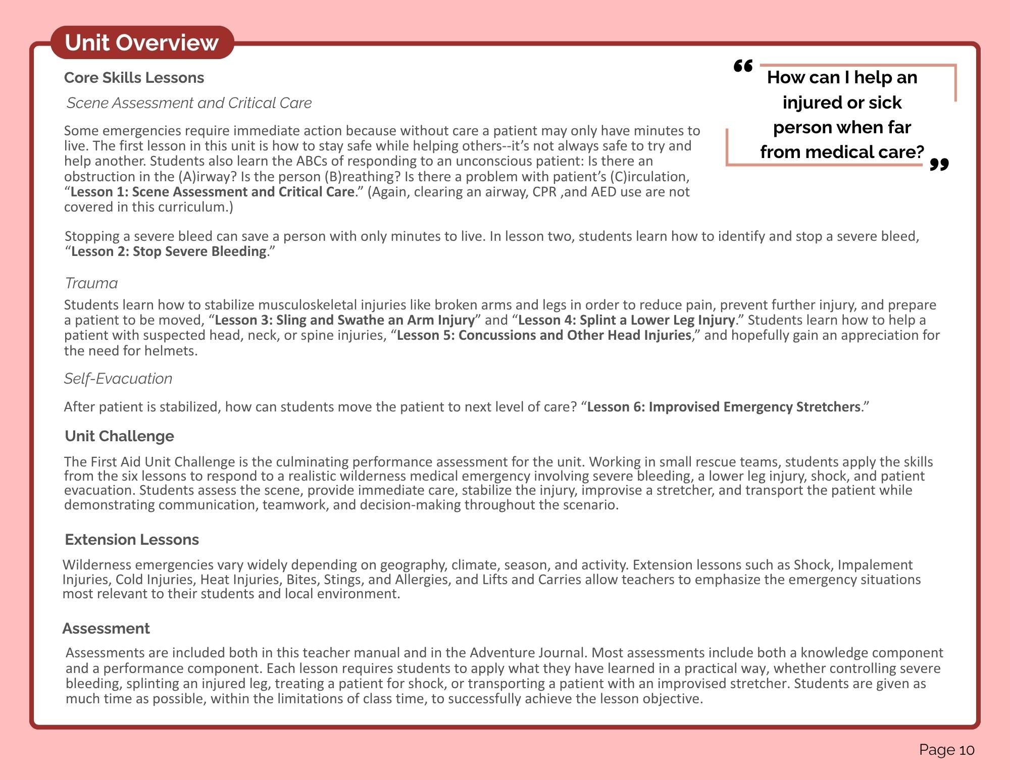 First Aid Bundle (digital PDF download)