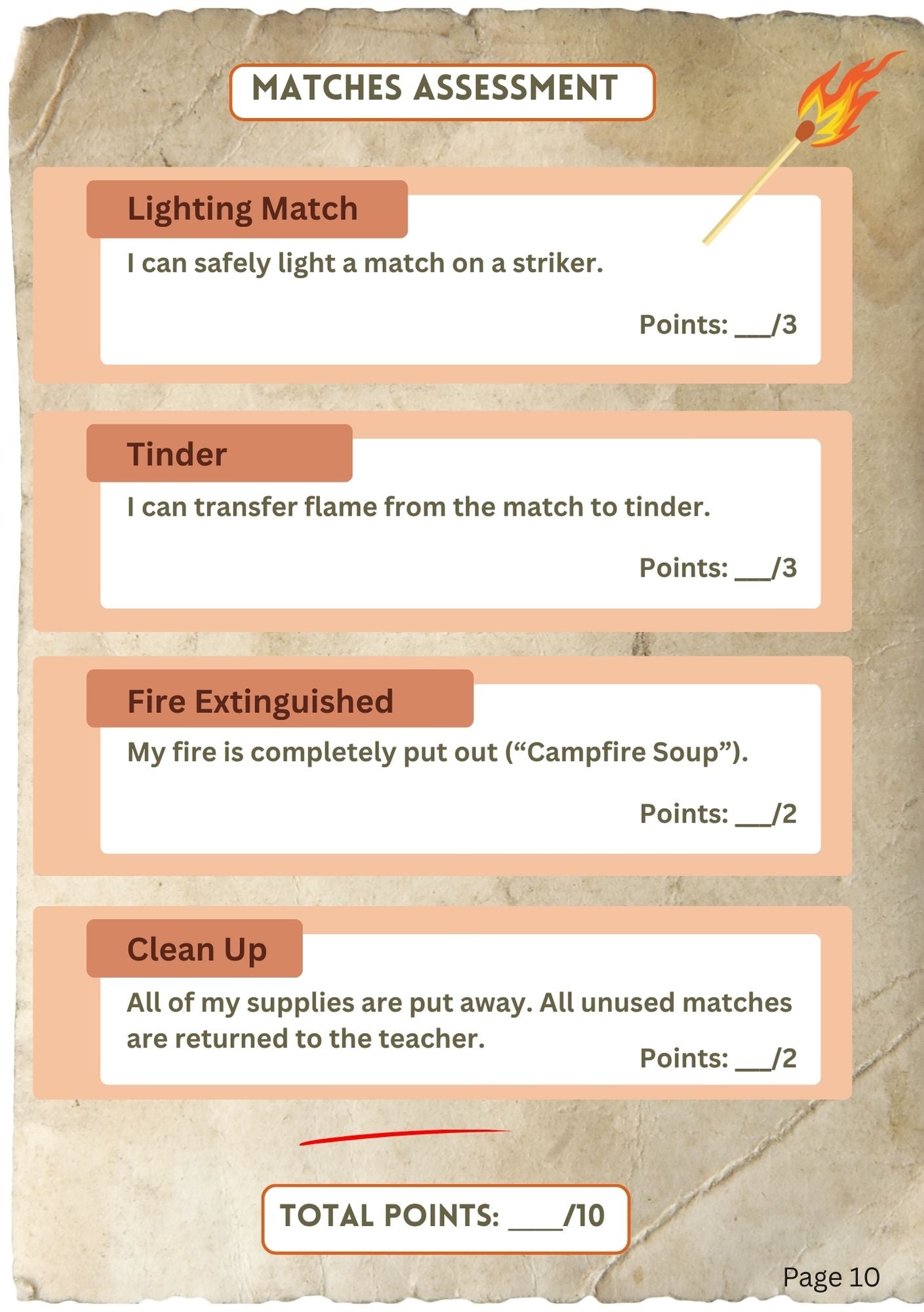 Fire and Cooking Adventure Journal (digital PDF download)