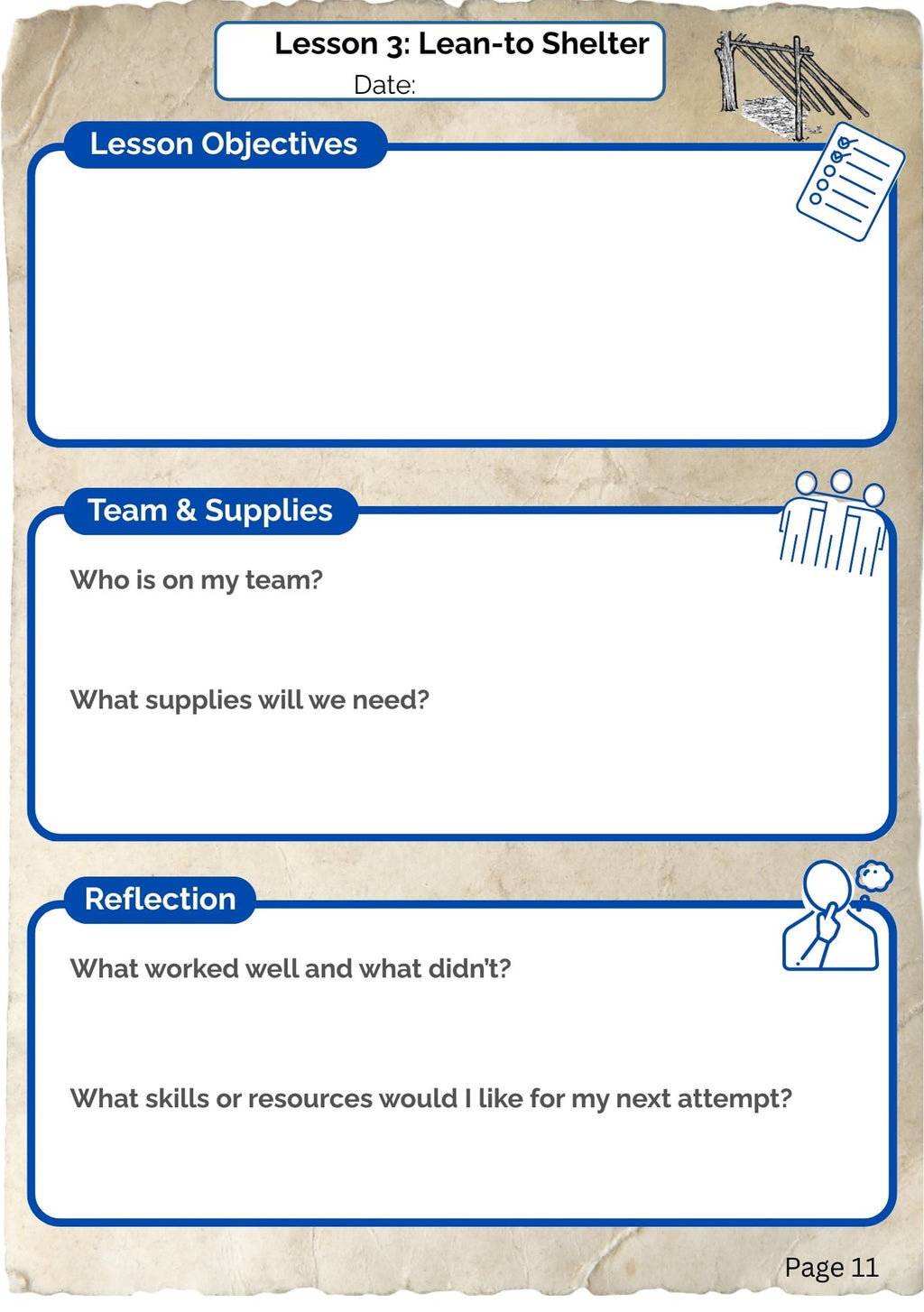Shelters Adventure Journal (digital PDF download)