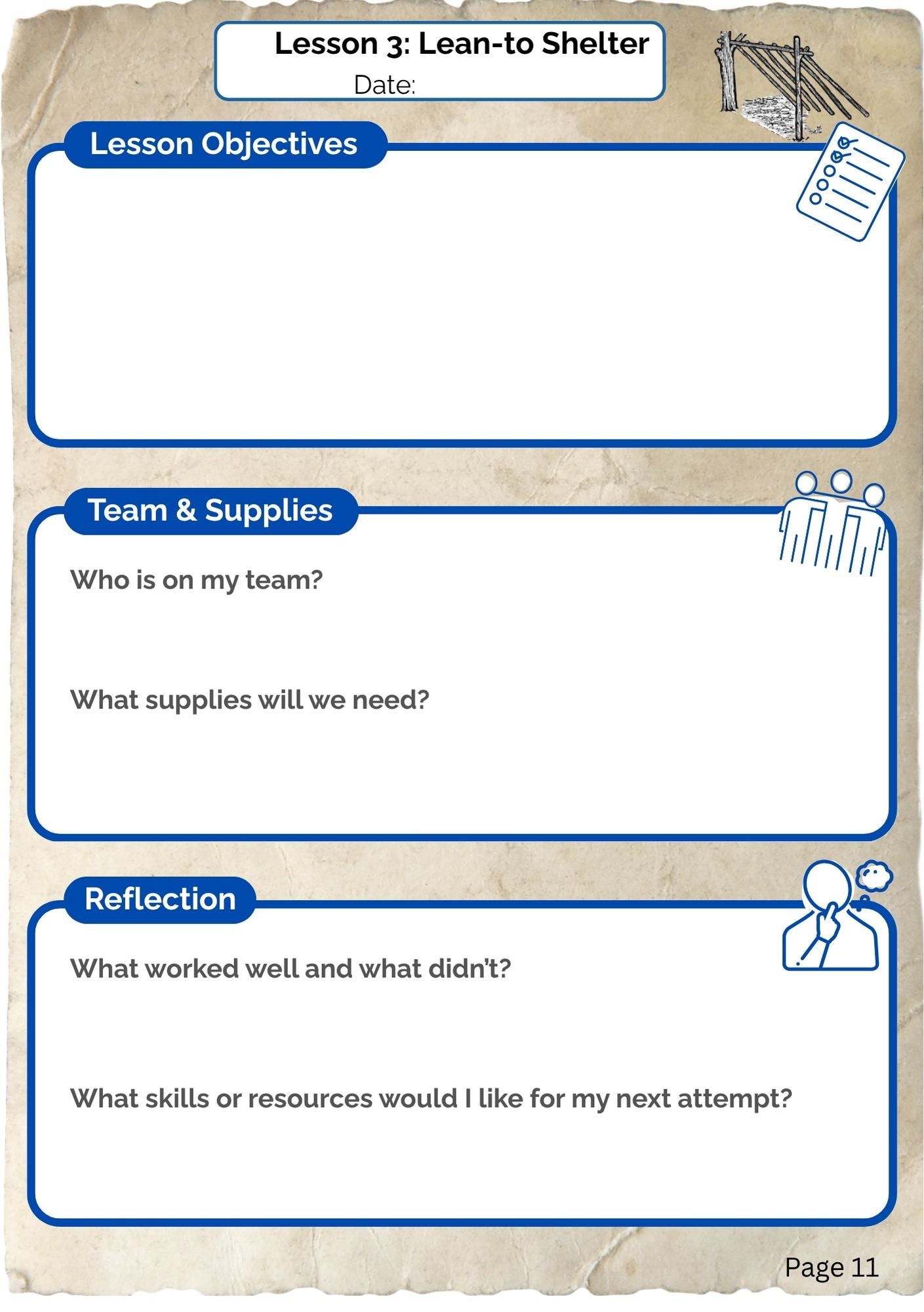 Shelters Adventure Journal (digital PDF download)
