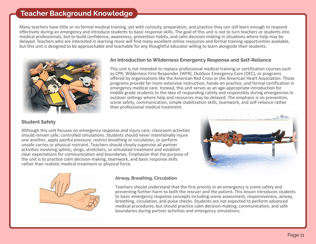 First Aid Teacher's Manual (Pilot Edition) (digital PDF download)