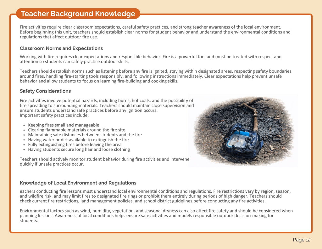 Fire and Cooking Bundle (digital PDF download)