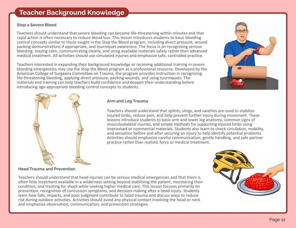 First Aid Teacher's Manual (Pilot Edition) (digital PDF download)