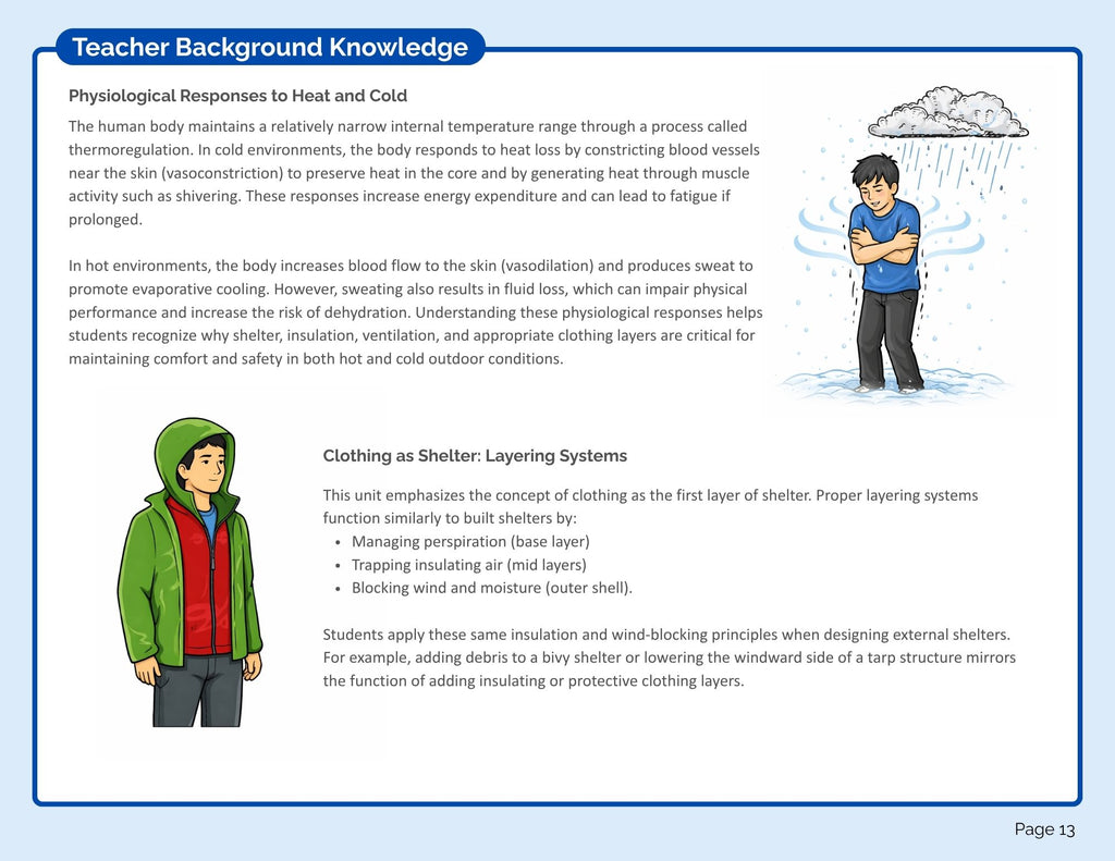 Shelters Teacher's Manual (Pilot Edition) (digital PDF download)