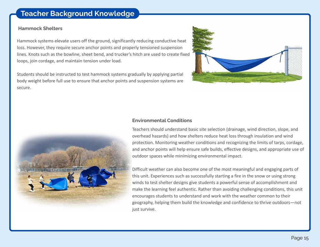 Shelters Teacher's Manual (Pilot Edition) (digital PDF download)