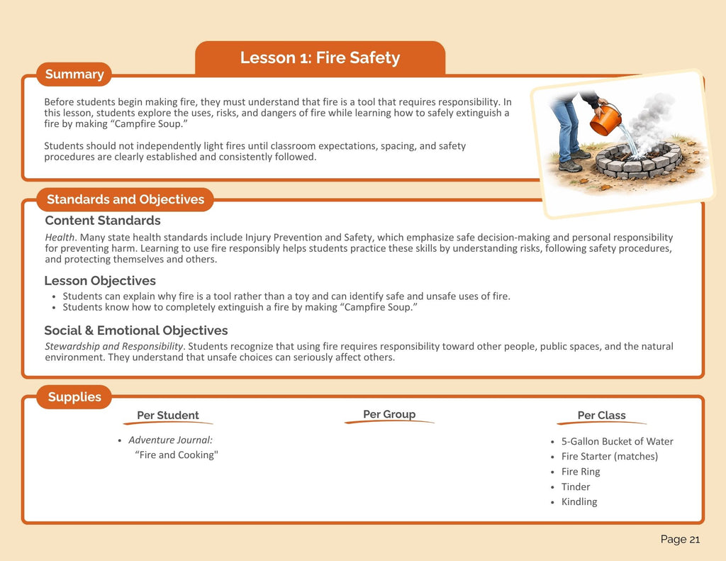 Fire and Cooking Bundle (digital PDF download)
