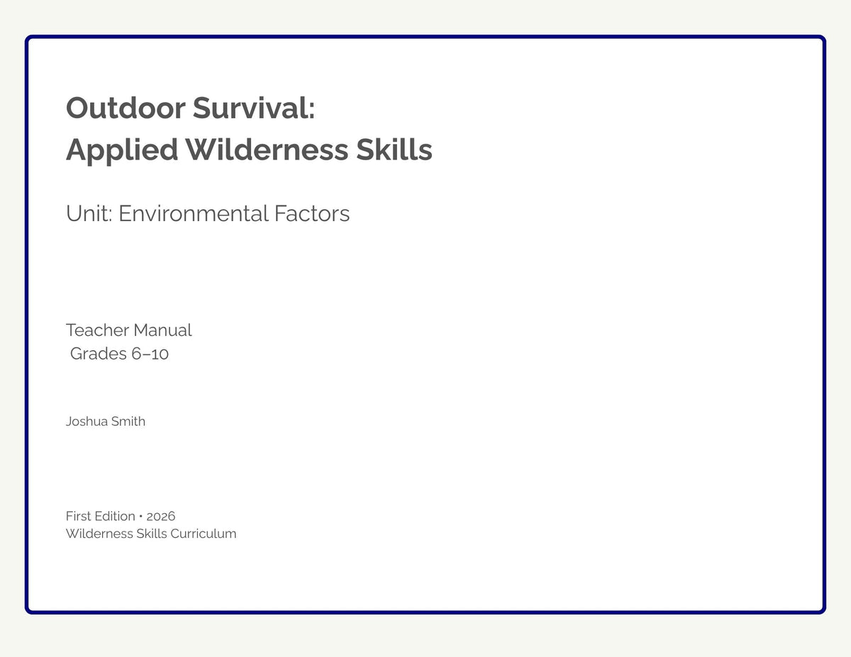 Environmental Factors Bundle (digital PDF download)