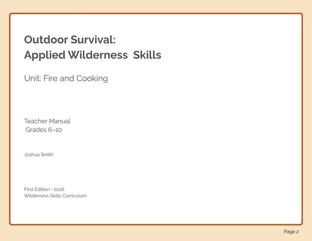 Fire and Cooking Bundle (digital PDF download)