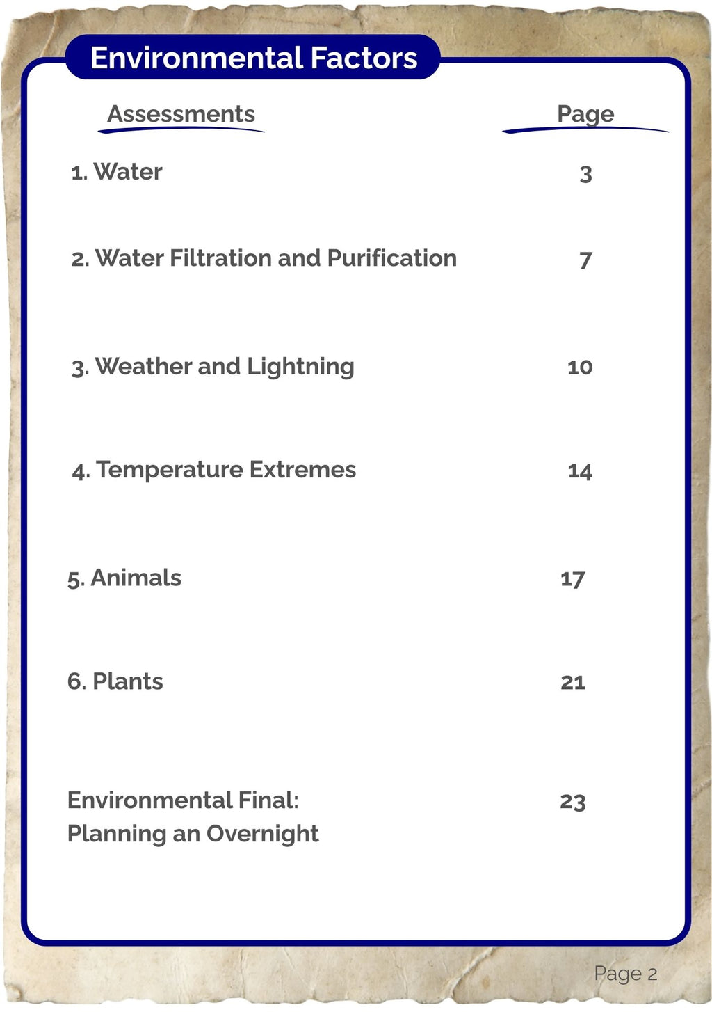 Environmental Factors Bundle (digital PDF download)