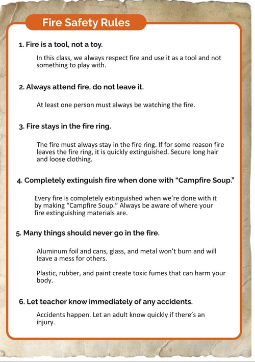 Fire and Cooking Adventure Journal (digital PDF download)