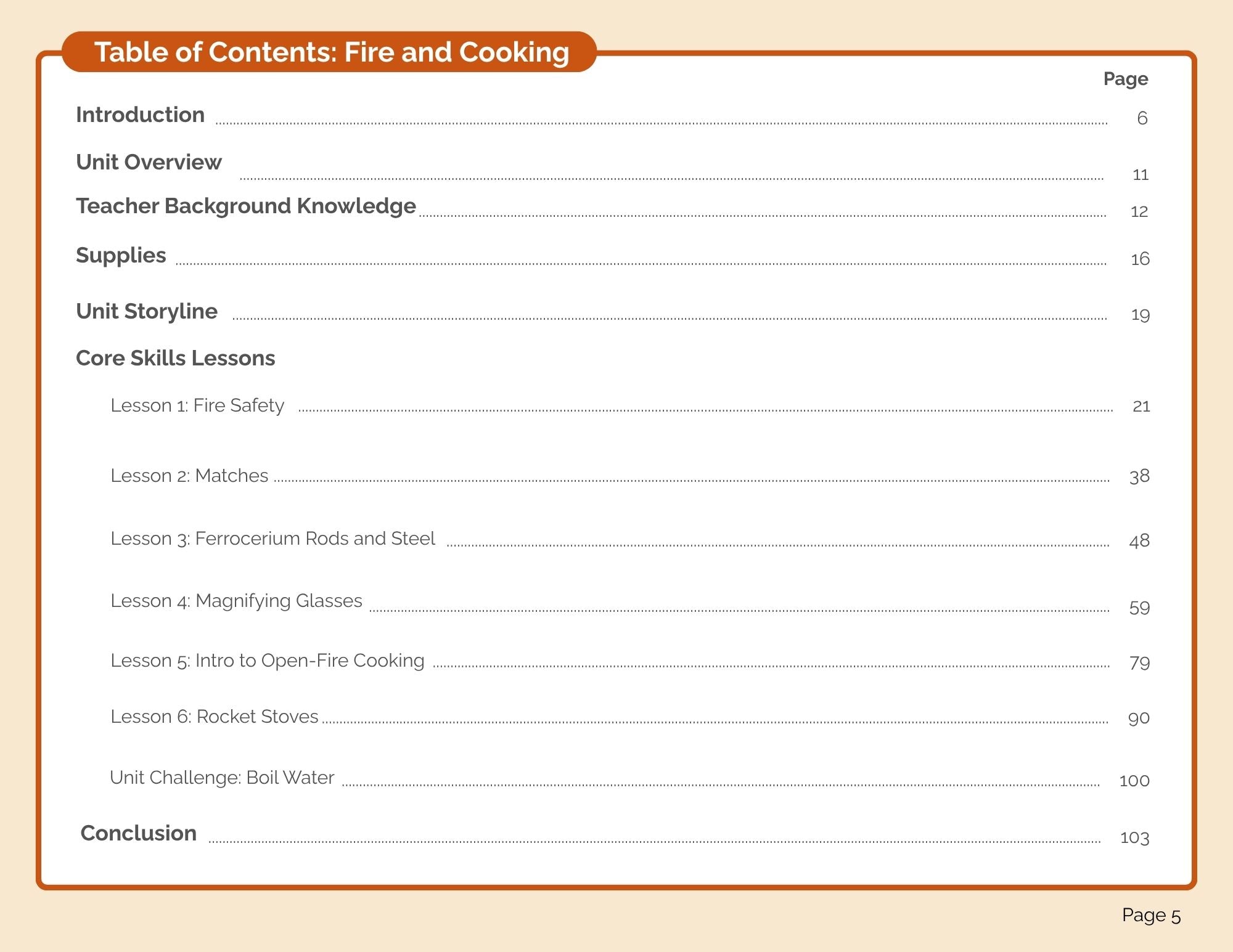 Fire and Cooking Bundle (digital PDF download)