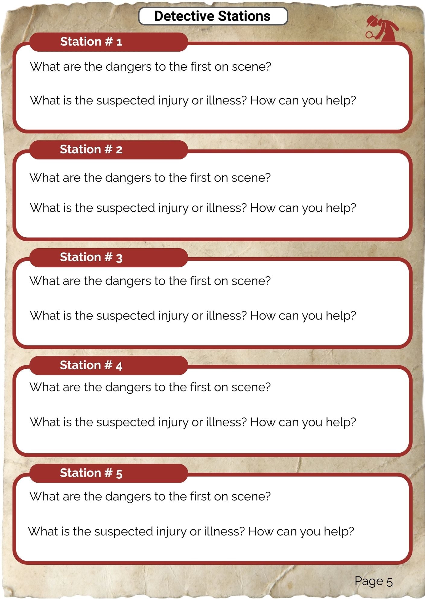 First Aid Adventure Journal (digital PDF download)