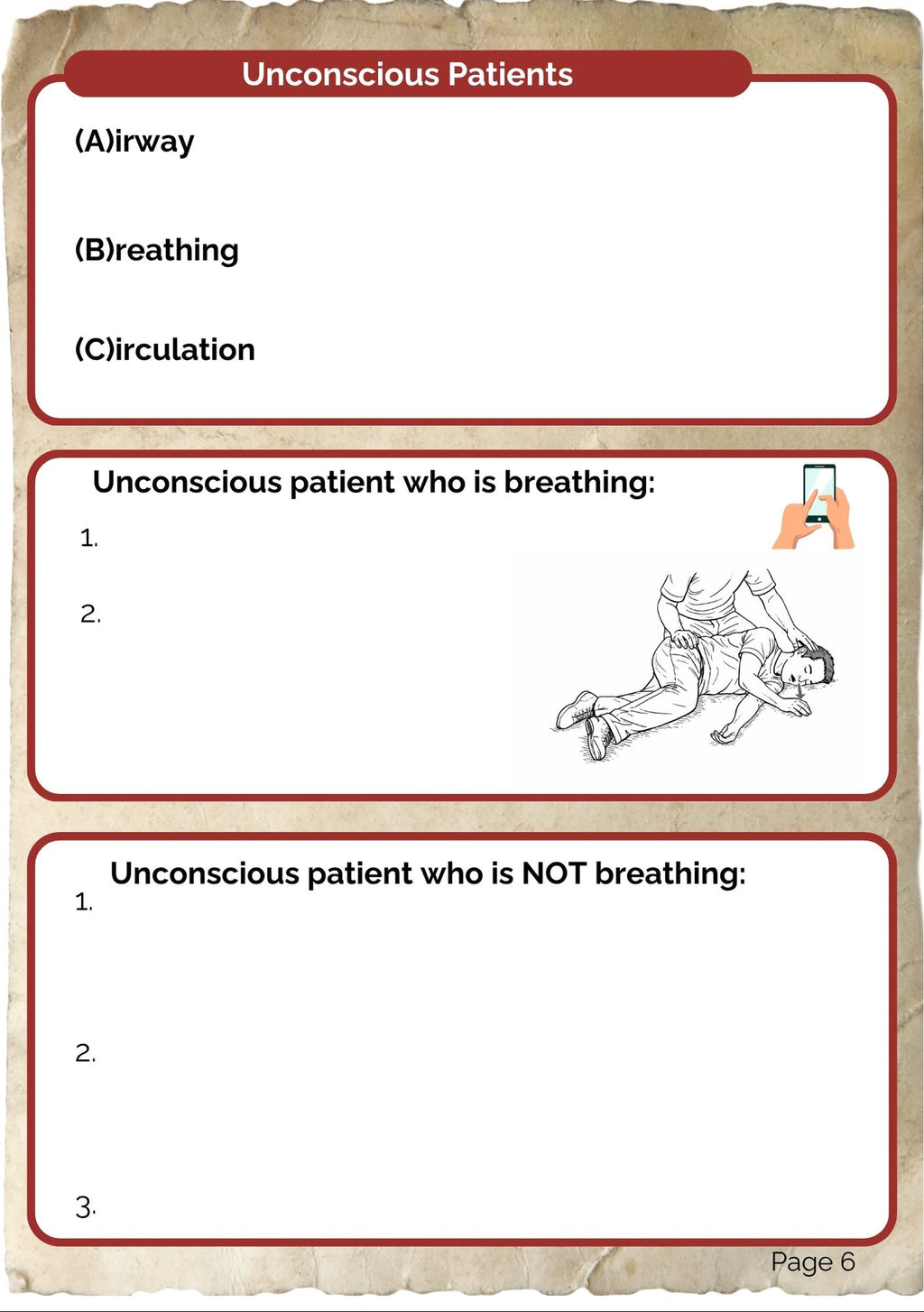 First Aid Adventure Journal (digital PDF download)