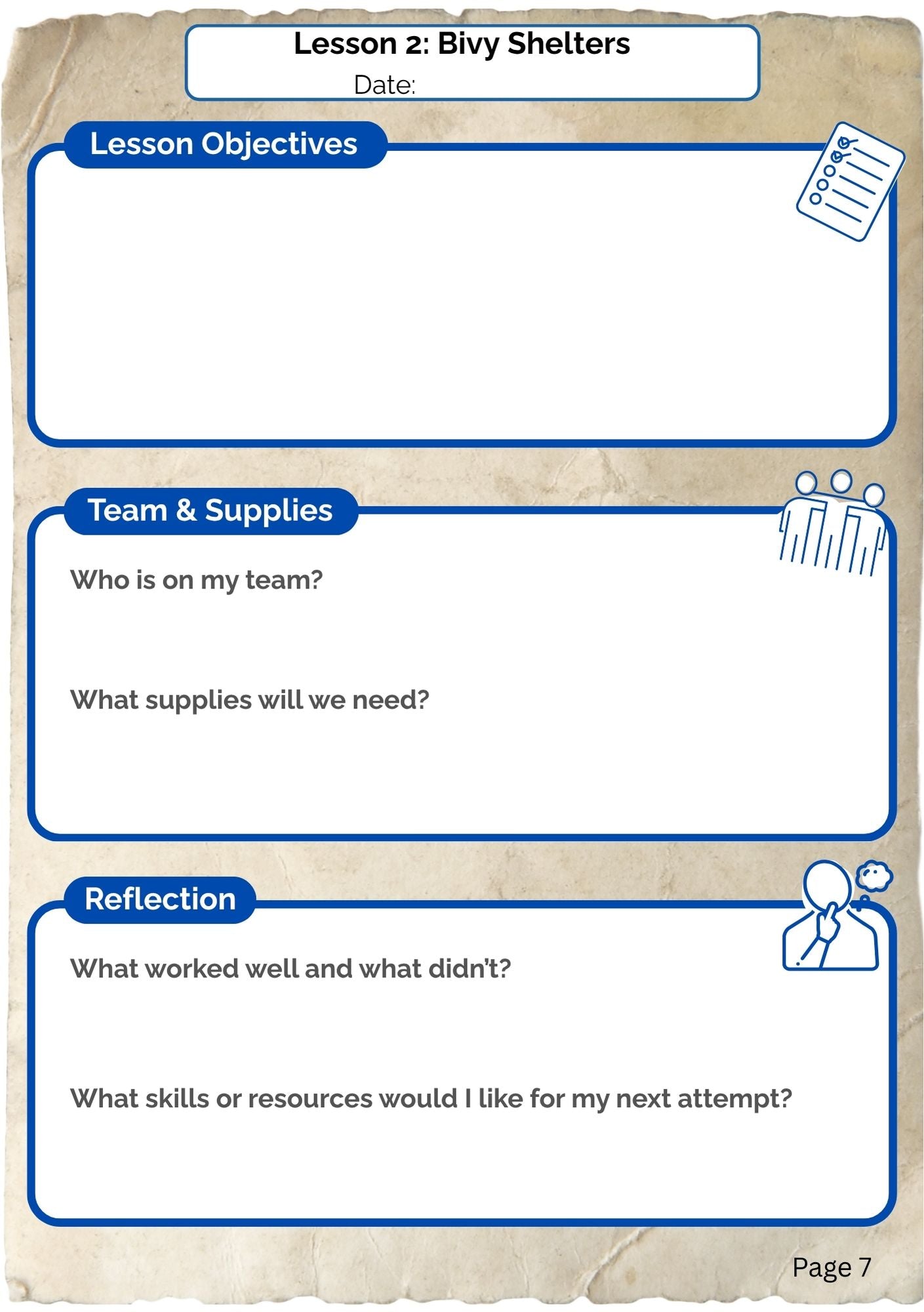 Shelters Adventure Journal (digital PDF download)