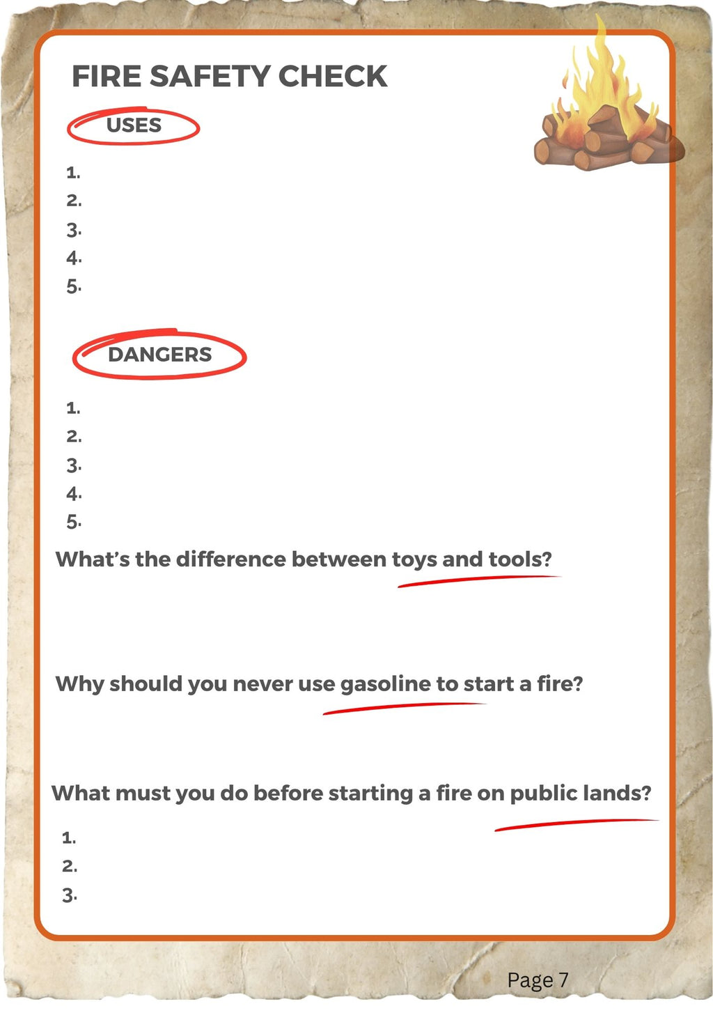 Fire and Cooking Bundle (digital PDF download)