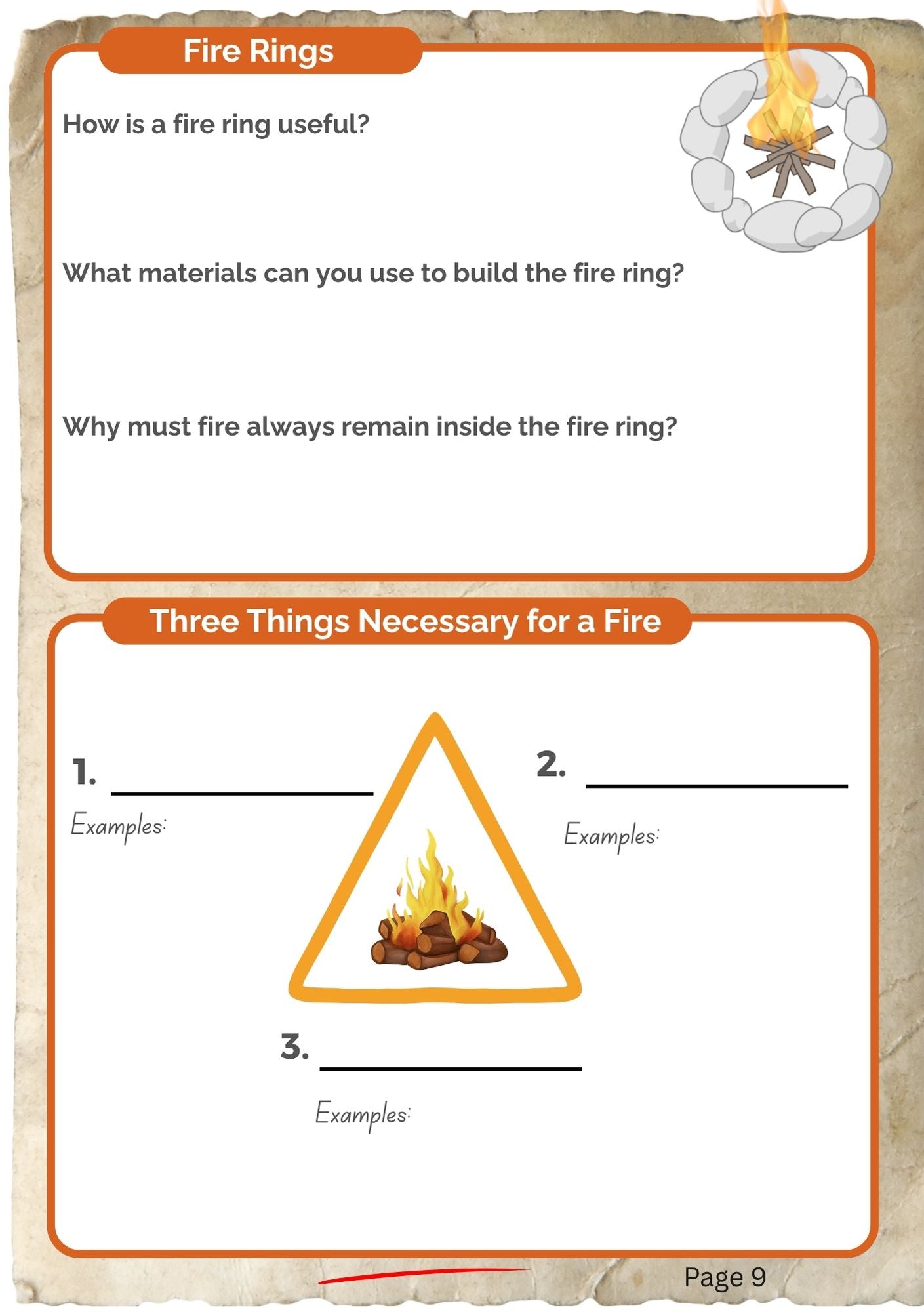 Fire and Cooking Adventure Journal (digital PDF download)