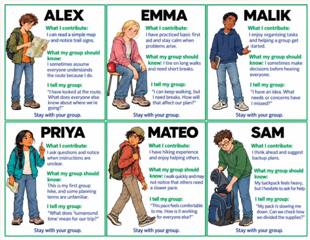 Preparation Teacher Manual: Character cards 2, page 66